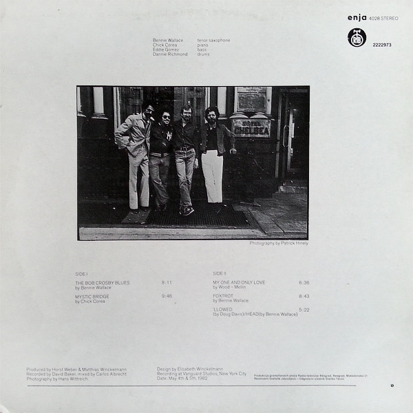 The Bennie Wallace Trio* & Chick Corea - The Bennie Wallace Trio & Chick Corea (LP, Album, RE)