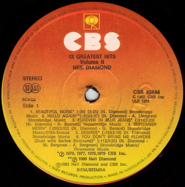 Neil Diamond - 12 Greatest Hits Vol. II (LP, Comp)