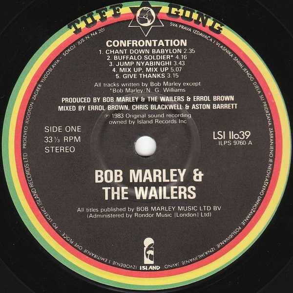 Bob Marley & The Wailers - Confrontation (LP, Album, Gat)