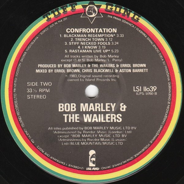 Bob Marley & The Wailers - Confrontation (LP, Album, Gat)