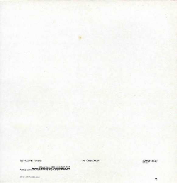 Keith Jarrett - The Köln Concert (2xLP, Album)