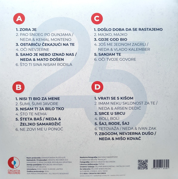 Neda Ukraden - 25 Greatest Hits - Neda Ukraden (2xLP, Comp, Gat)