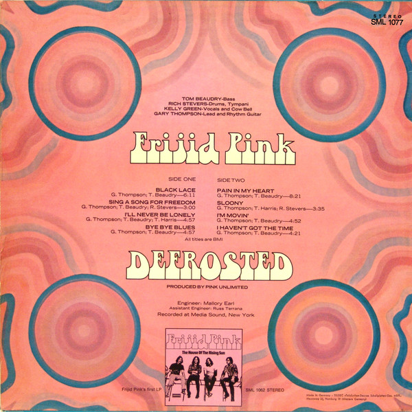 Frijid Pink - Defrosted (LP, Album)