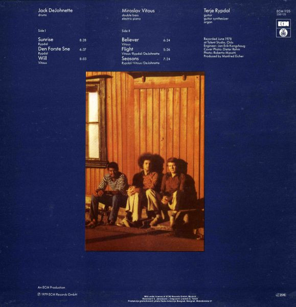 Terje Rypdal / Miroslav Vitous / Jack DeJohnette - Terje Rypdal / Miroslav Vitous / Jack DeJohnette (LP, Album)