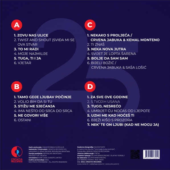 Crvena Jabuka - 25 Greatest Hits - Crvena Jabuka (2xLP, Comp)