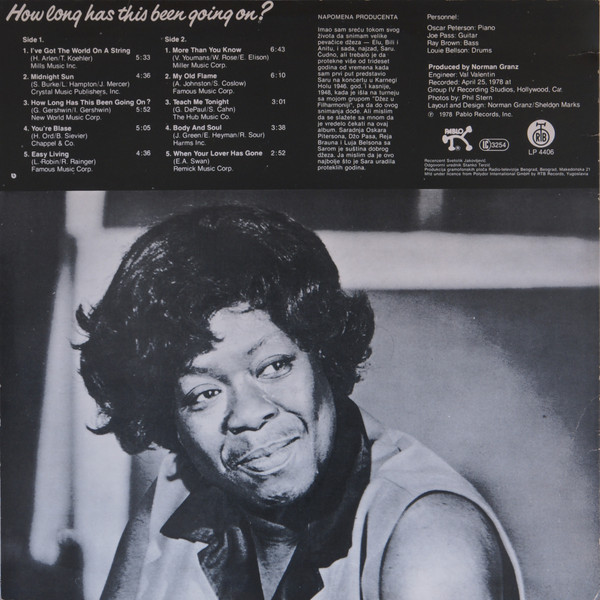 Sarah Vaughan - How Long Has This Been Going On? (LP, Album)