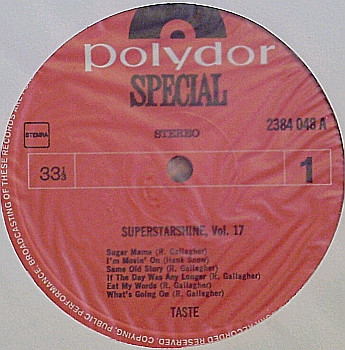 Taste (2) - Superstarshine Vol. 17 (LP, Comp, RE)