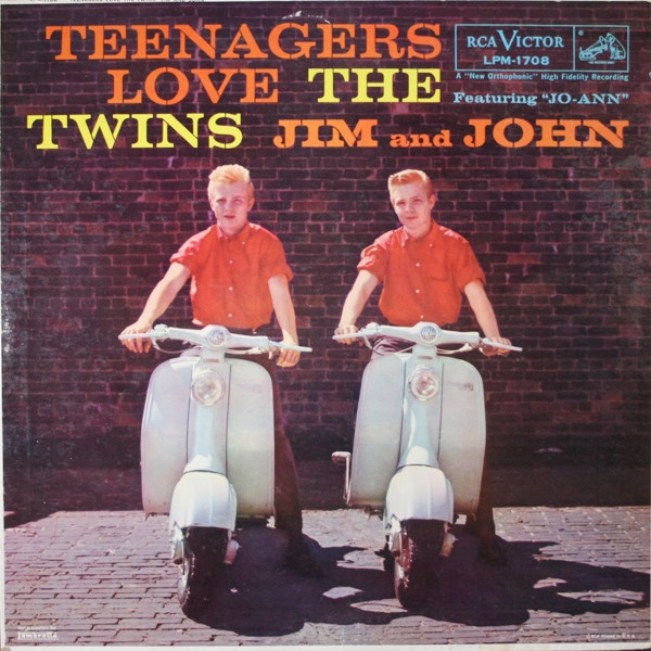 The Twins Jim And John - Teenagers Love The Twins (LP, Album, Mono)