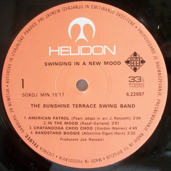 The Sunshine Terrace Swing Band - Swinging In A New Mood (LP, Album)