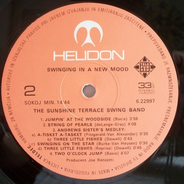 The Sunshine Terrace Swing Band - Swinging In A New Mood (LP, Album)