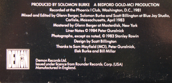 Solomon Burke - Soul Alive! (Captured Live! New Recordings Of Classic Songs By The Bishop Of Soul) (2xLP, Album)