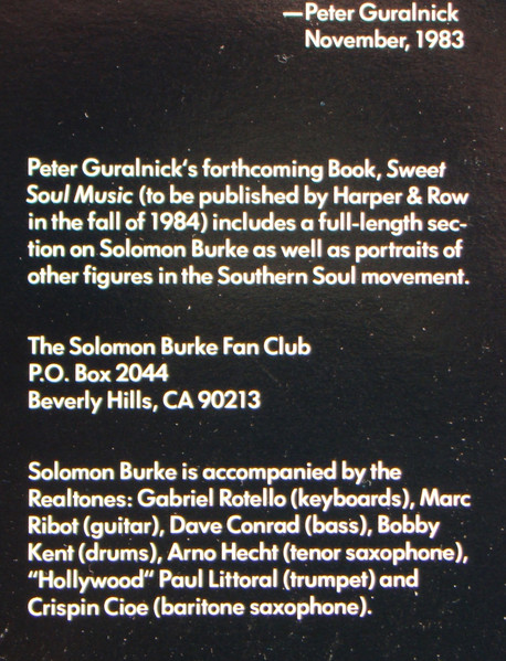 Solomon Burke - Soul Alive! (Captured Live! New Recordings Of Classic Songs By The Bishop Of Soul) (2xLP, Album)