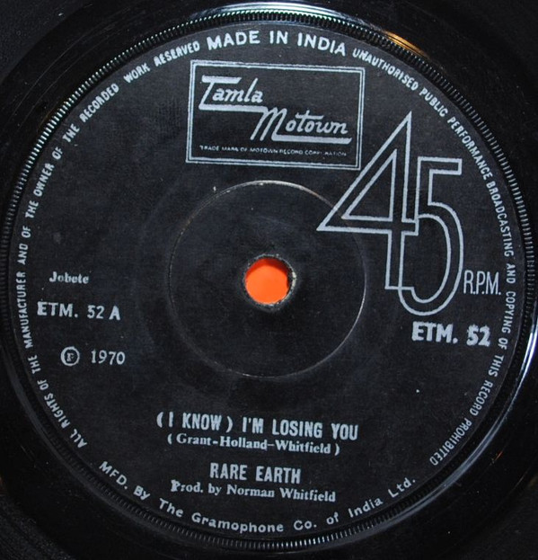 Rare Earth - (I Know) I'm Losing You (7