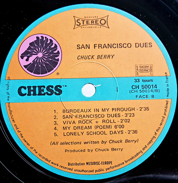 Chuck Berry - San Francisco Dues (LP, Album)