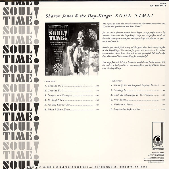Sharon Jones & The Dap-Kings - Soul Time! (LP, RSD, Comp, Ltd)