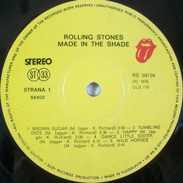 Rolling Stones* - Made In The Shade (LP, Comp)
