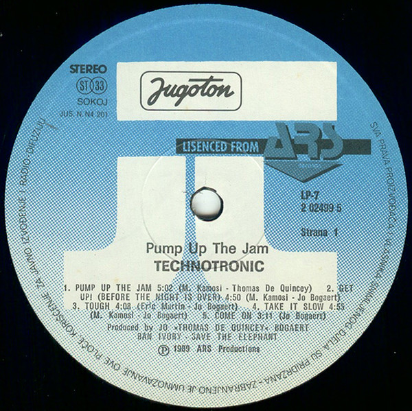 Technotronic - Pump Up The Jam (LP, Album)