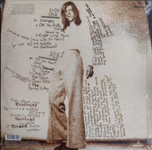 David Bowie - Hunky Dory (LP, Album, RE, RM, 180)