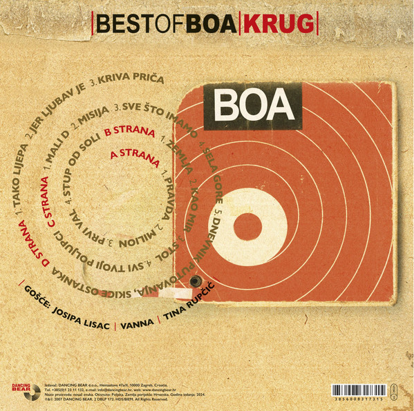 Boa (2) - Best Of Boa - Krug (2xLP, Comp)