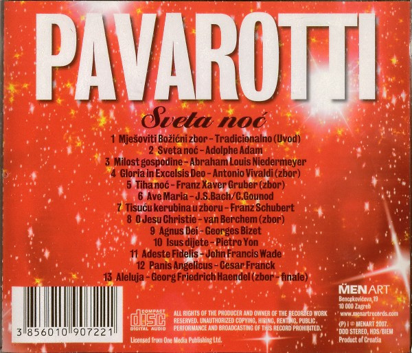 Luciano Pavarotti - Božićne Pjesme : Sveta Noć (CD, Album)