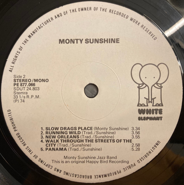 Monty Sunshine - Monty Sunshine (LP, Album, Mono, Whi)