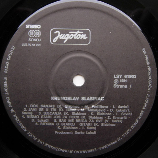 Krunoslav Slabinac* - Krunoslav Slabinac (LP, Album)