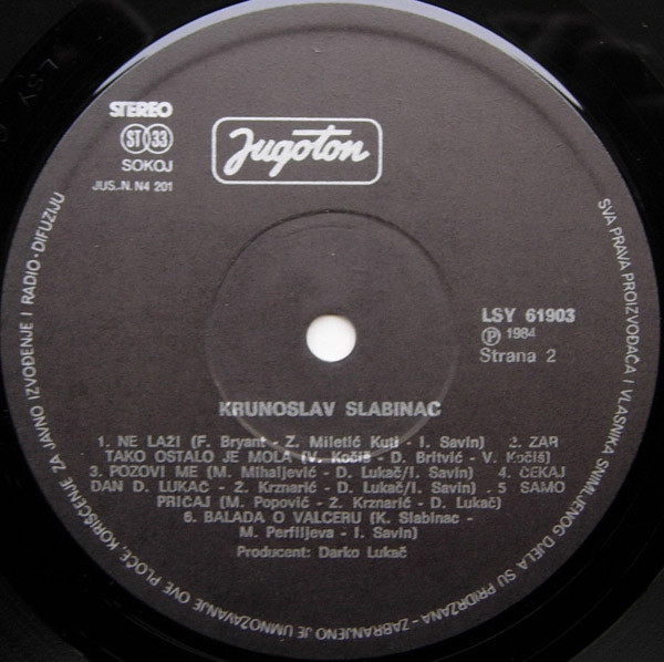 Krunoslav Slabinac* - Krunoslav Slabinac (LP, Album)