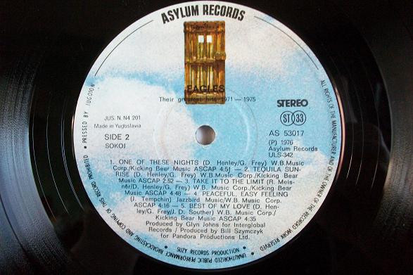 Eagles - Their Greatest Hits 1971-1975 (LP, Album, Comp)