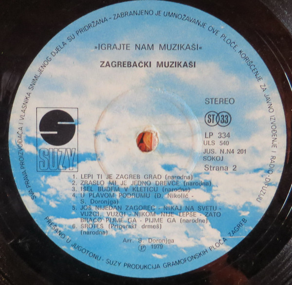 Zagrebački Muzikaši - Igrajte Nam Muzikaši (LP, Album)