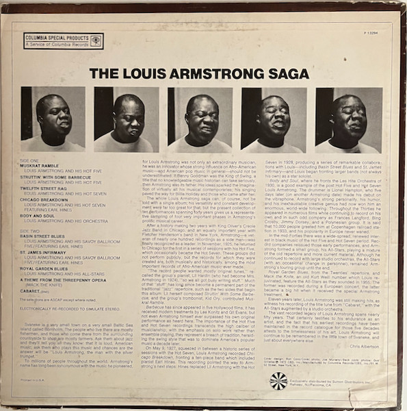 Louis Armstrong - The Louis Armstrong Saga (LP, Comp, RE)