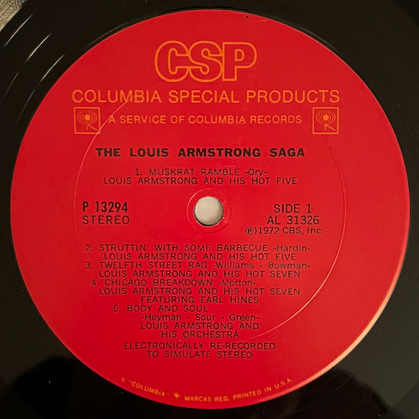 Louis Armstrong - The Louis Armstrong Saga (LP, Comp, RE)