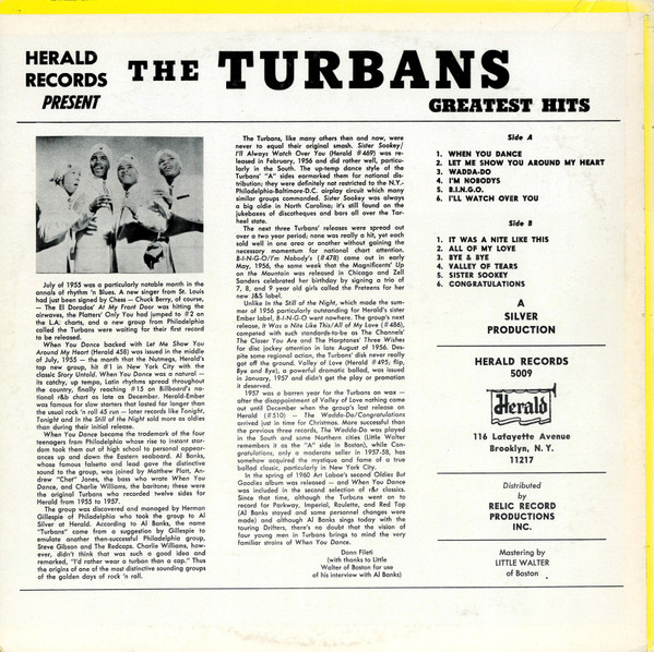 Turbans* - Presenting The Turbans (LP, Comp)