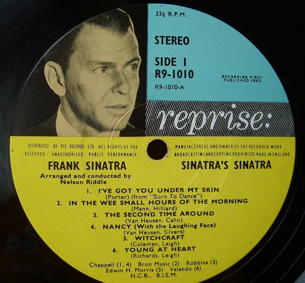 Frank Sinatra - Sinatra's Sinatra : A Collection Of Frank's Favorites (LP, Album)