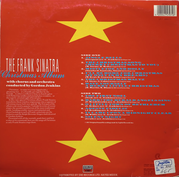 Frank Sinatra - The Sinatra Christmas Album (LP, Album, Mono)