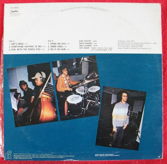 Kirk Lightsey Trio With Chet Baker - Everything Happens To Me (LP, Album)
