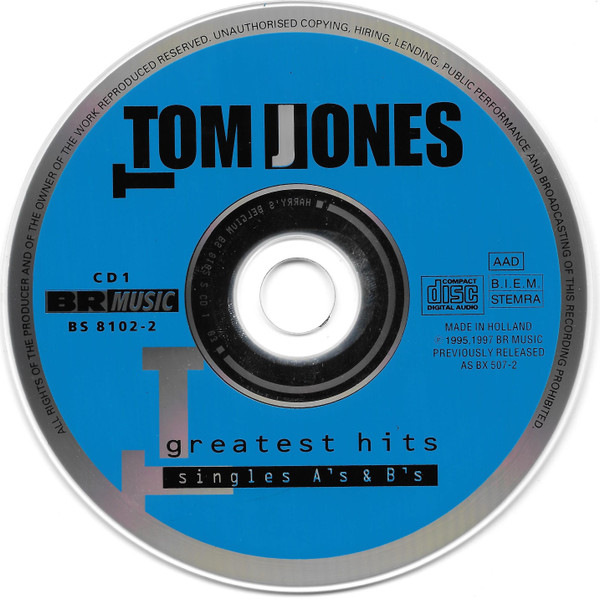 Tom Jones - Greatest Hits - Singles A's & B's (2xCD, Comp, RE)