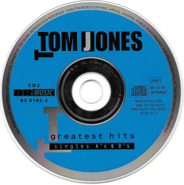 Tom Jones - Greatest Hits - Singles A's & B's (2xCD, Comp, RE)
