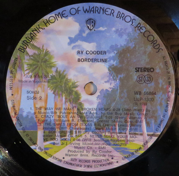 Ry Cooder - Borderline (LP, Album)