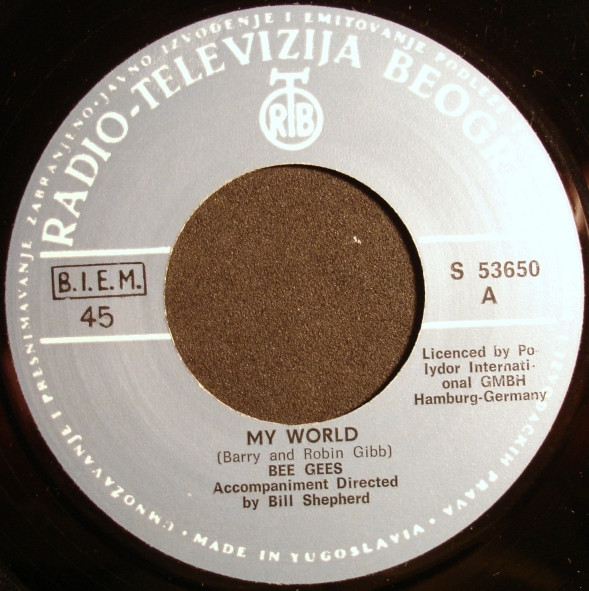 Bee Gees - My World / On Time (7