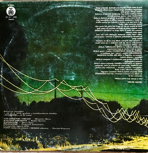 Drugi NaÄin - Drugi NaÄin (LP, Album)
