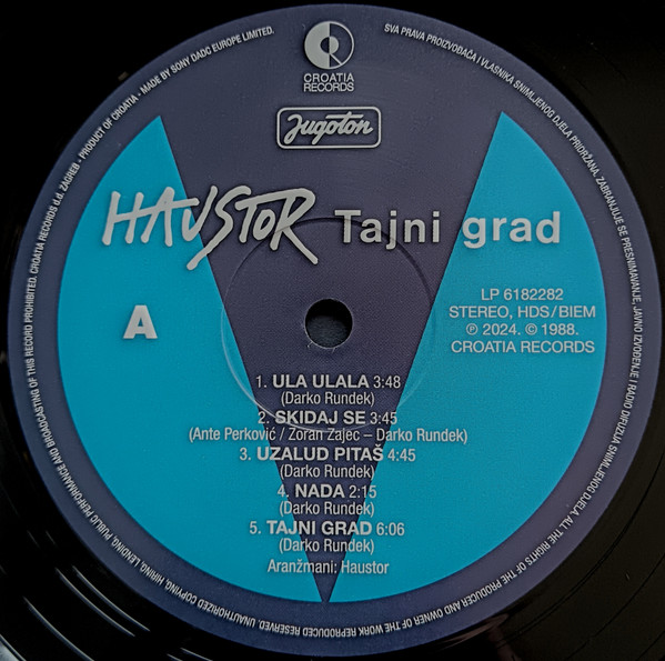 Haustor - Tajni Grad (LP, Album, RE, RM)
