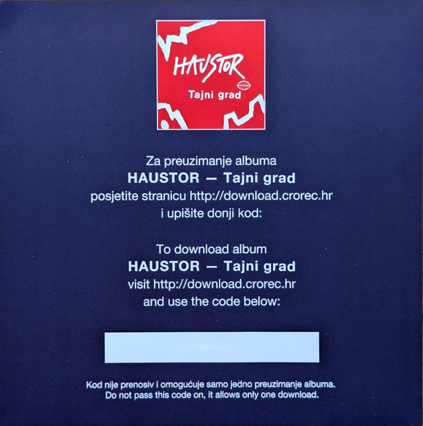 Haustor - Tajni Grad (LP, Album, RE, RM)