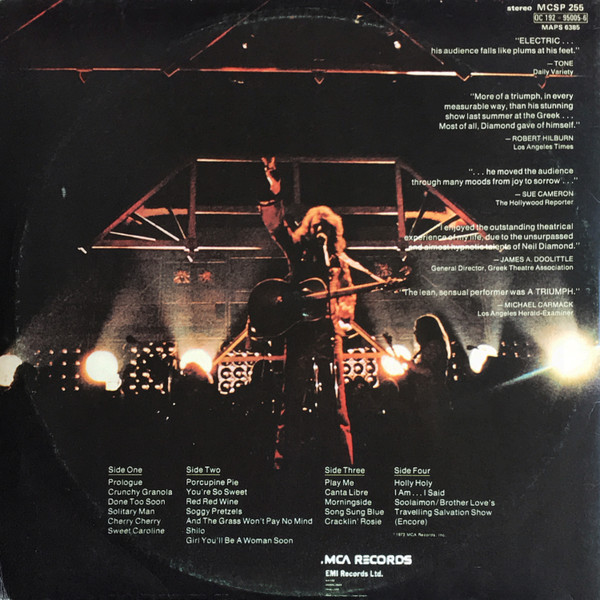 Neil Diamond - Hot August Night (2xLP, RE)