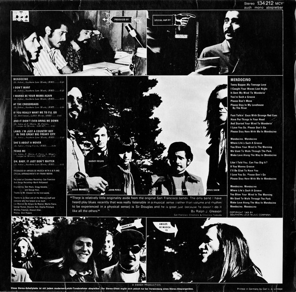 Sir Douglas Quintet - Mendocino (LP, Album)