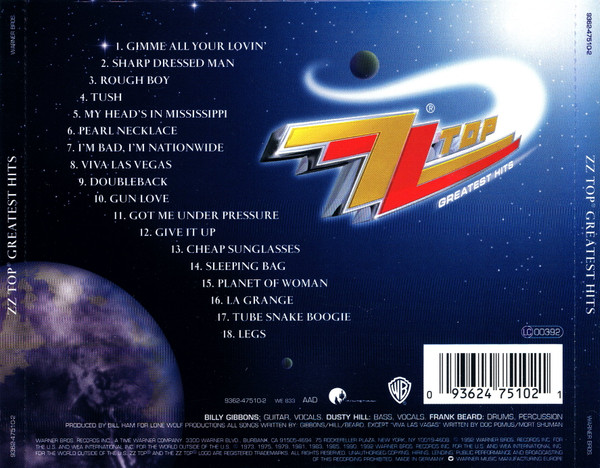 ZZ Top - Greatest Hits (CD, Comp, RE)