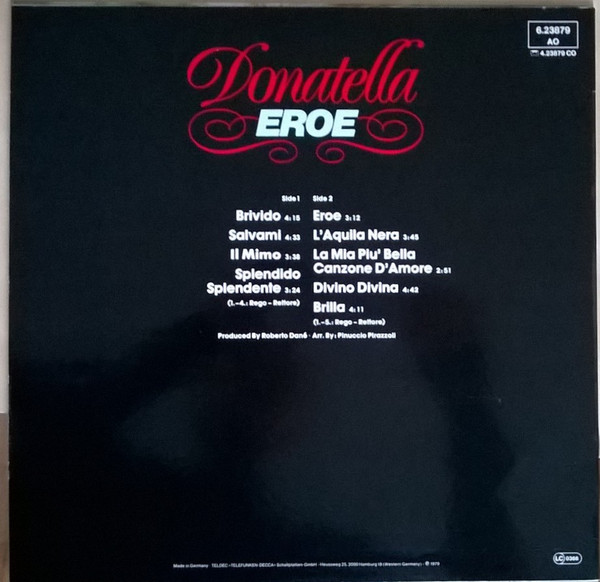 Donatella* - Eroe (LP, Album)
