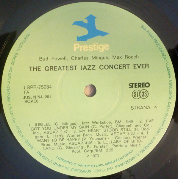 Charlie Parker, Dizzy Gillespie, Bud Powell, Charles Mingus, Max Roach - The Greatest Jazz Concert Ever (2xLP, Comp, RE, RM)