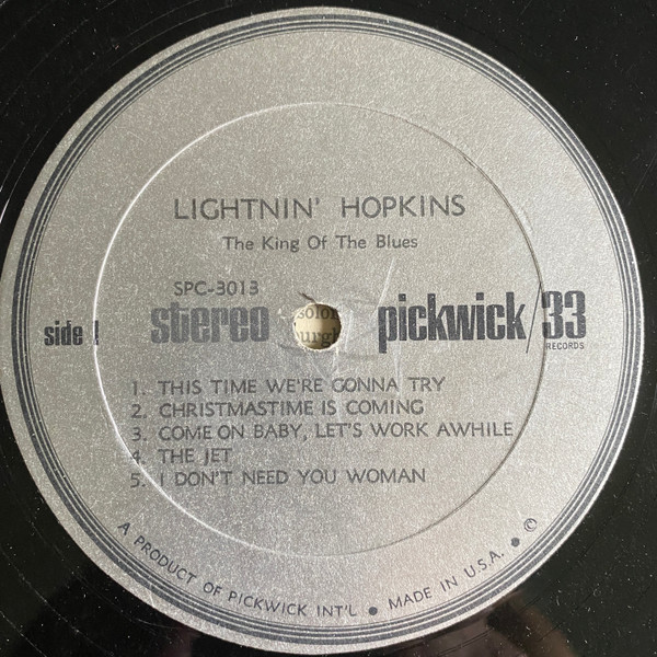 Lightnin' Hopkins - The King Of The Blues (LP)