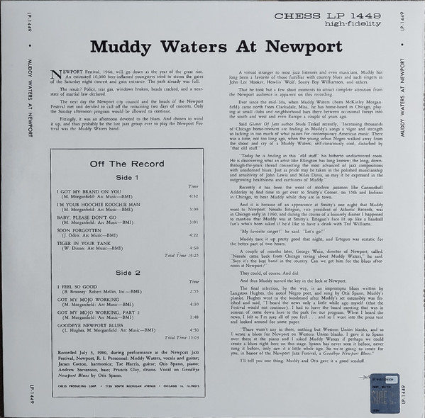 Muddy Waters - Muddy Waters At Newport 1960 (LP, Album, RE, 180)