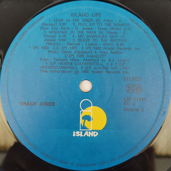 Grace Jones - Island Life (LP, Comp, Gat)